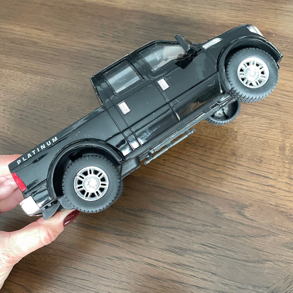 Ford F-350 Super Duty Platinum Truck Toy 2013 Black Plastic Pickup Toy READ